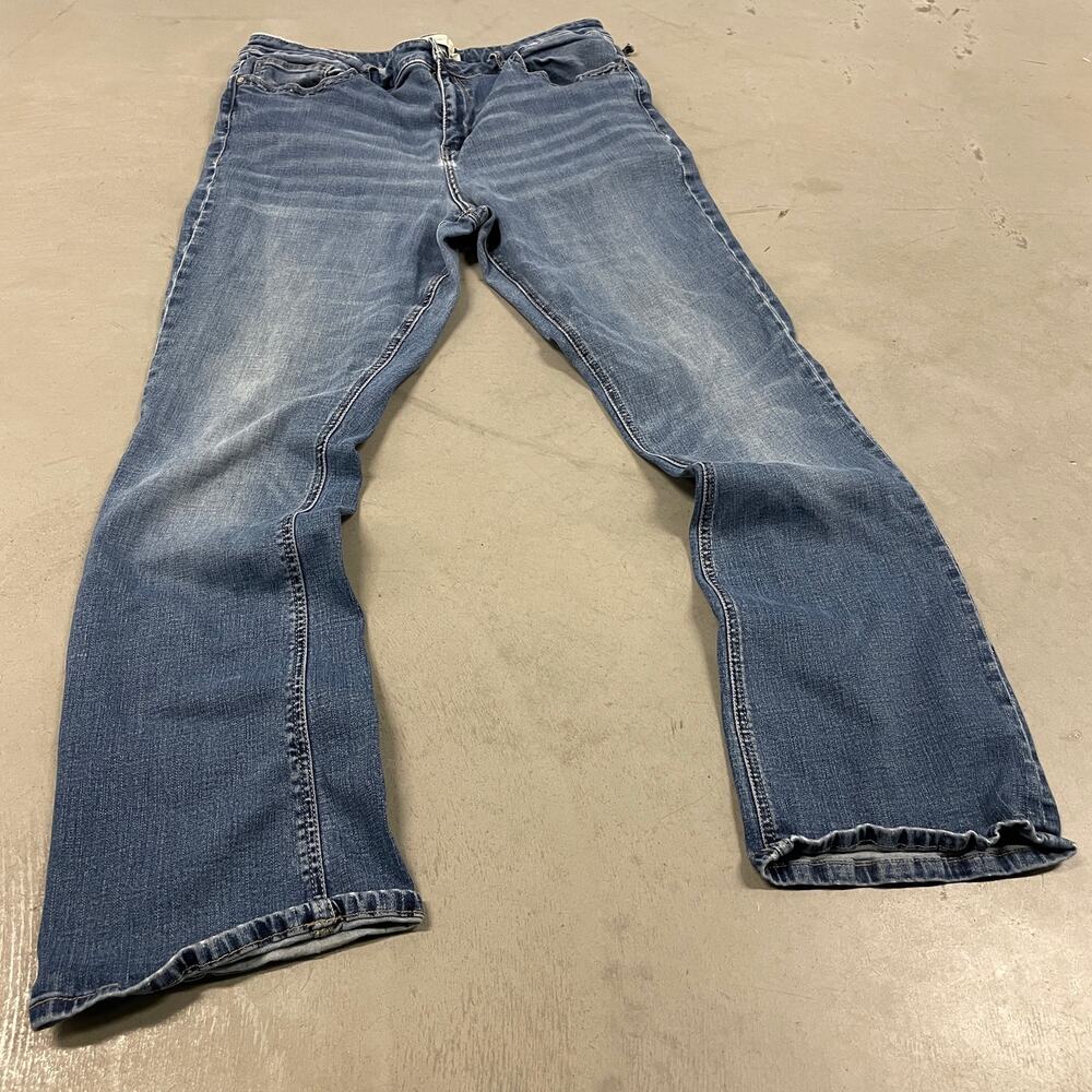 y2k bke low rise western bootcut jeans 34x30 no belt loop